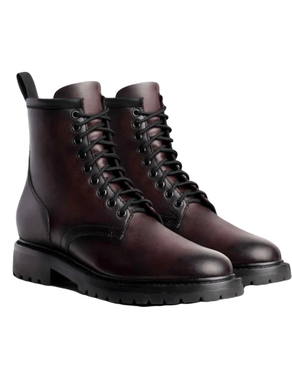 Thursday Boots Stomper Zip-Up Black Cherry Leather Boots Men’s 10.5